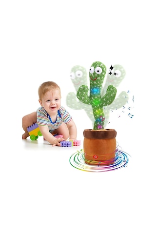 Yeşil Kaktüs Pırasa Oyuncağı 10cm X 5cm Miktar 1'li Paket B Diğer