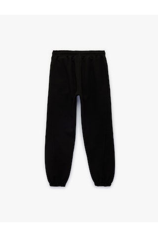 Koton Beli Lastikli Basic Jogger Eşofman Altı Siyah 6skb40098tk Siyah