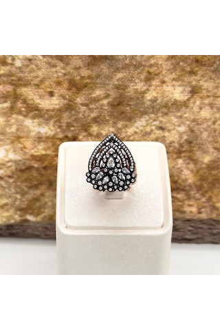 Elmas Montür Rosegold Özel Üretim Gümüş Set Takım - Lvrset07 Rose Gold