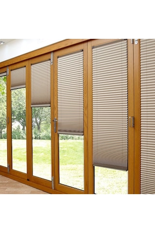 Cam Balkon Plise Perde İthal Vip Serisi, 9 Renk, Alüminyum Kasa (442549120)