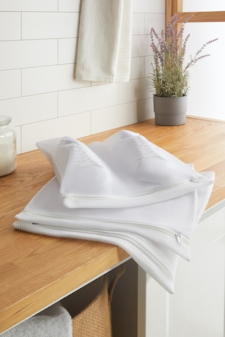 Ocean Home Textile 3'lü Beyaz Renk Ayakkabı Yıkama Filesi Set