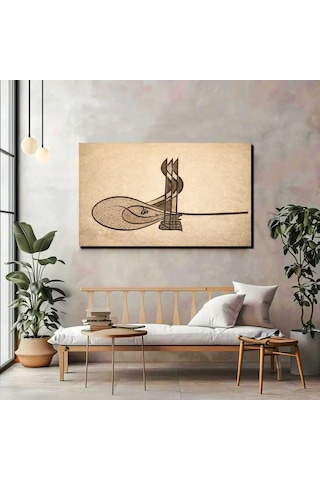 Osmanlı Tuğrası Modern Kanvas Tablo