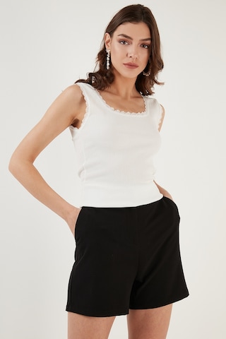 Lela Slim Fit Kalın Dantelli Kare Yaka Bürümcük 2'Li Paket Bayan Atlet 5864979S2 Ekru-Olive