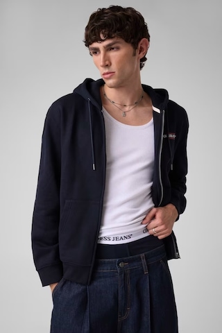 Guess American Tradition Erkek Fermuarlı Sweatshirt M4yq27k9v31 Lacivert