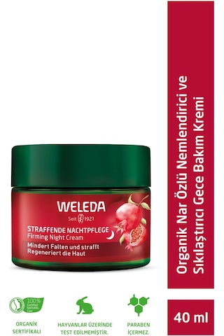 Weleda Pomegranate & Maca Peptides Organik Nar Özlü Sıkılaştırıcı Gece Bakım Kremi 40ml