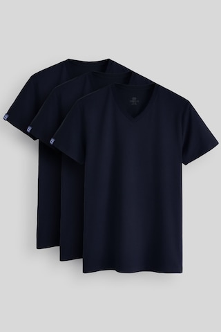 Tommylife Standart Fit Basic V Yaka 3lü Paket Lacivert Erkek T-shirt 87912 Lacivert