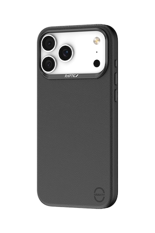 İphone 17 Pro Uyumlu Kılıf M-safe Şarj Özellikli Polimerik Deri Raptic Urban Nano Kapak Siyah Siyah