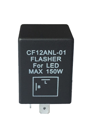 Geeroyoo Cf12anl-01 2 Pinli Yüksek Dayanımlı Araç Sinyal Rölesi, Led Ampul Uyumlu, 12v 20a
