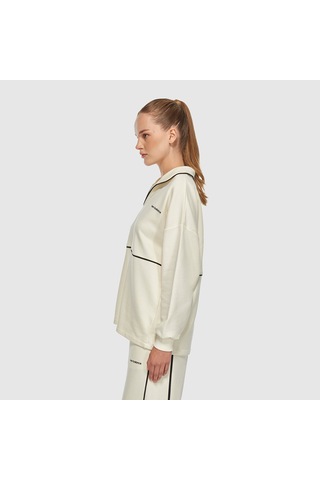 New Balance Nb Lifestyle Kadın Sweatshirt Wnc3402-sst Beyaz