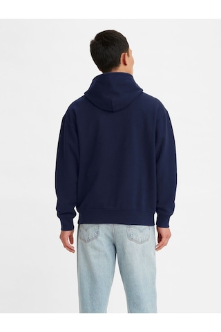 Levi's Rahat Grafik Kapüşonlu Swatshirt A2639-0021 Lacivert
