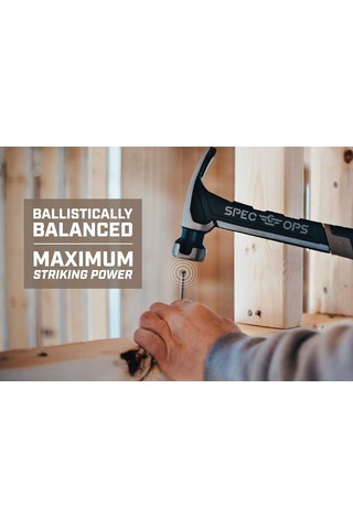 Spec Ops - Spec-m22cf Tools Kadro Çekici, 625 G, Rip Claw, Frezelenmiş Yüzey, Darbe Emici Sap,%3'ü Gazilere Bağışlanmış Siyah/açık Kahverengi