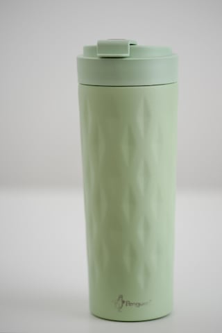 Png-1167 500ml Flip Kapak Desenli Çelik Mug 6 Saat Sıcak 12 Saat Soğuk Sızdırmaz & Bpa Free Açık Yeşil