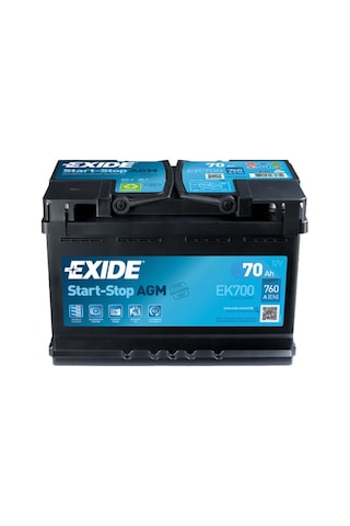 Exide Akü 12V 70 Ah Agm Start-Stop 760A (En) / 536999779