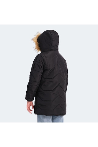 Slazenger CAMRON Çocuk Kapüşonlu Siyah Mont & Kaban