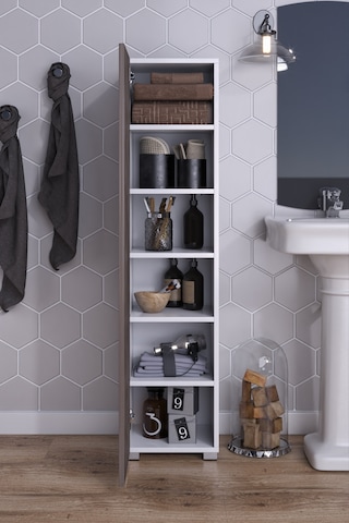 Saltık Çok Amaçlı Banyo Mutfak Antre Balkon Erzak Dolabı Kiler Gri