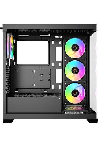 Gamma C72 Siyah Argb Tempered Glass Delta P850 850w 80+ Bronze Atx 3.1 Usb 3.0 Atx Mid Tower Kasa