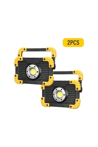 Stil B 2 Adet Led İş Işığı, Usb Şarj Edilebilir, Taşınabilir Sel Işığı, 180 Dönebilen İş Alanı Aydınlatması, Zemin Lambası, Erişim Işığı, Çoklu Işık Modları, Kamp, Tamir, Garaj, Acil İş Işığı İçin