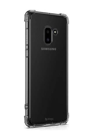 Blogy Galaxy J6 Plus İle Uyumlu Crystal Fit Kılıf Smoke Black