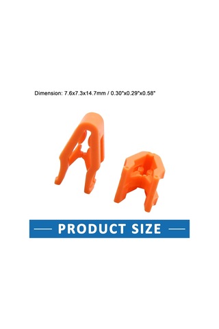 Konsol Montaj Klipsleri Gösterge Paneli Kaplaması Turuncu 25'li Set