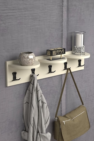 Askılık Duvar Elbise Askılığı Portmanto 80 Cm Krem Diğer