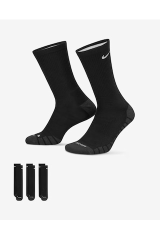 Nike Sx5547-010 Everyday Max Destekli Bilek Antrenman Çorapları 3 Çift Sıyah