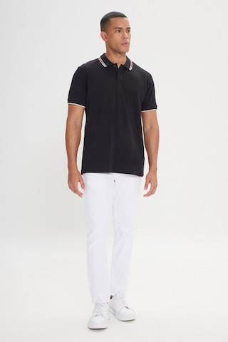 Ac&co Erkek Sıyah Slim Fit Dar Kesim %100 Pamuk Polo Yaka Tişört Siyah