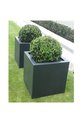 Mofiba Fiberglass Saksı Kare 35cm 35cm 35h Cm Antrasit