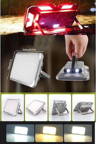 Kxk-686 Şarjlı 3 Renk Işıklı 50watt Mini Projektör 7 Mod
