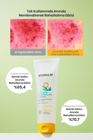 Cica Ve Aloe İçerikli, Serinletici Ve Nemlendirici Jel Atopalm Cica Aloe Soothing Gel