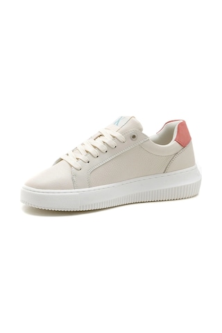 Calvin Klein Kadın Krem Logolu Sneakers Çok Renkli