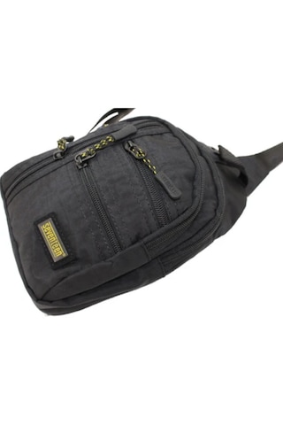 Ogdo - Kanvas Çapraz Sırt, Göğüs Çantası Ve Omuz Çantası - Body Bag - 4924 Gri