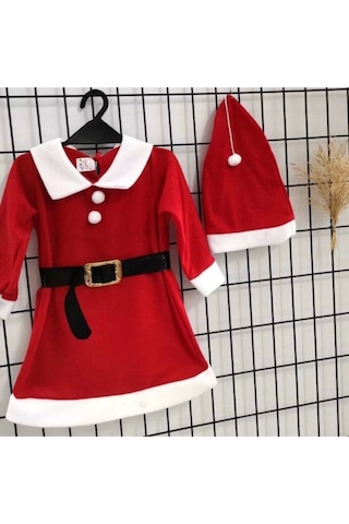 Esmanin Dolabı Noel Anne Kostümü Kirmizi
