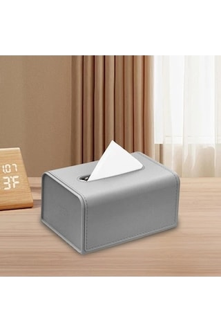 Tongxida Özgün Renk: Gri, Bosphorus Pratik Pazly-pu Mendil Kutusu Kağıt Deri Depolama Gri