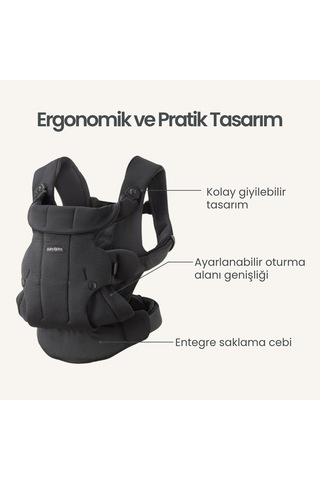 Babybjörn Kanguru Hold Mesh Black
