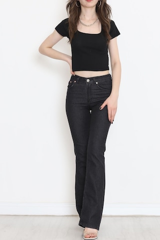 Mokashopin - İspanyol Paça Kot Pantolon Koyufüme - 17274.1431. 001