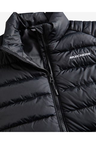 Skechers W Outerwear Padded Vest Kadın Siyah Yelek S242319-001 Siyah