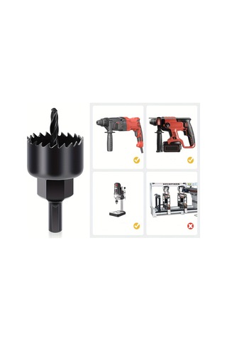 1in1 Buat Açma Panç Seti Metal - Ahşap - Pvc - Alçıpan - Pls. 19-22-29-32-38-44-51-64mm Bx40
