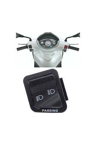 Wezone Piaggio Fly Beverly Zip İçin Dayanıklı Abs Far Yüksek-düşük Işık Anahtarı, Kolay Kurulum Ve Kesin Kontrol