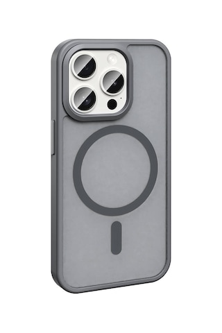 Apple Uyumlu iPhone 15 Pro Max Kılıf Magsafe Şarj Özellikli Mat Arka Yüzey Sio Kapak