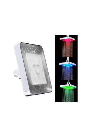 Qingmipy 8 Led Renkli Isı Algılama Duş Başlığı - Otomatik Işık Değişimi - Sabit Standart Bağlantı - Dayanıklı Abs Malzeme Diğer