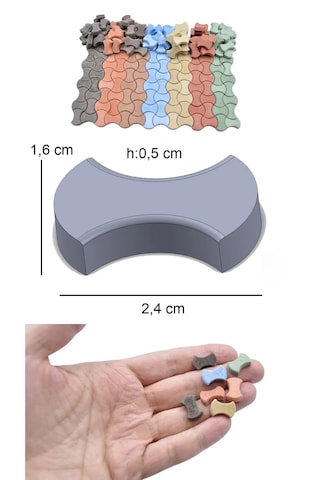 Minyatür İnşaat Maket 1/12 Ölç Dairel Kilit Yer Taş Silikon Kalıp