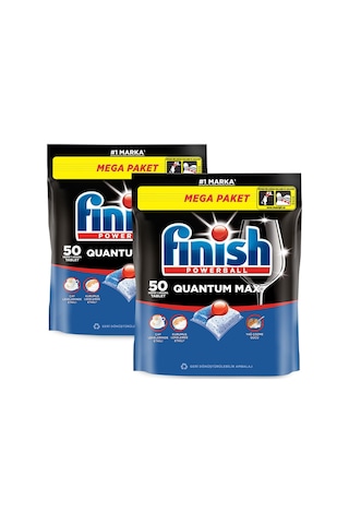 Finish Quantum Max Bulaşık Makinesi Deterjanı Kapsül Tablet 100 Adet 2x50