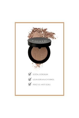 Note Cosmetique Luminous Silk Eyeshadow Tekli Göz Farı – 07 Koyu Bej