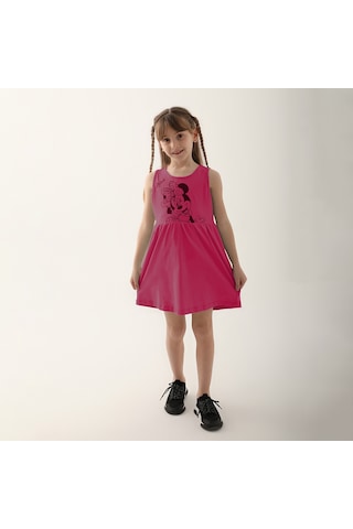 Minnie Mouse D4860-3 Çocuk Karanfil Elbise