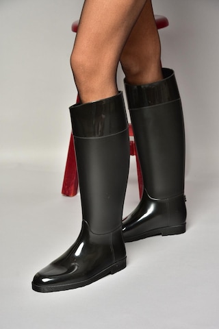 Fox Shoes T858712109 Siyah Yağmur Çizmesi Siyah-Suni Deri