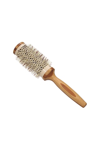 Suofeng Doğal Ahşap Saç Fırçası - Şekillendirici Ve Kurutucu Yuvarlak Fırça