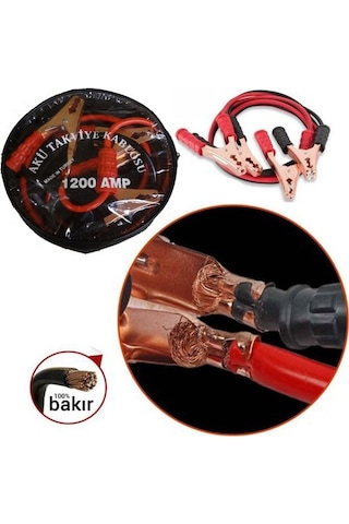 Akü Takviye Kablosu 1200 Amper Taşıma Çantalı 5492