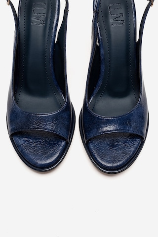 Luvishoes Iselın Lacivert Kadın İnce Topuklu Ayakkabı Lacivert