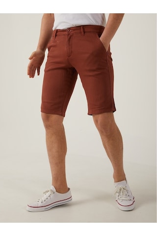Kiremit Renk Chino Erkek Şort Kiremit
