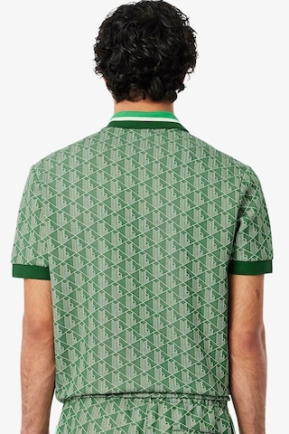 Lacoste Classic Fit Monogram Polo T-shirt Erkek Polo Yaka Tişört Yeşil Yeşil